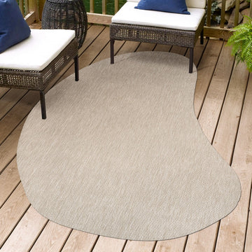 Evan Modern Rustic Organic Curve Indoor/Outdoor Area Rug